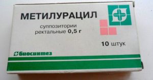 Метилурациловые свечи при цистите
