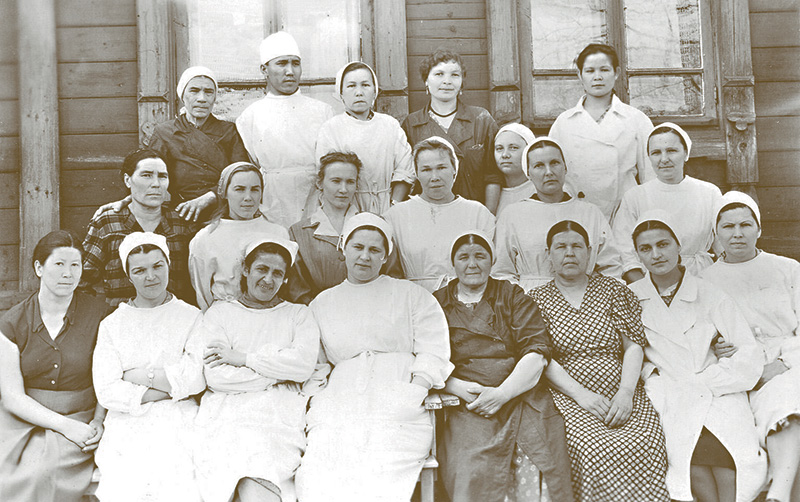 Коллектив поликлиники 1960 год